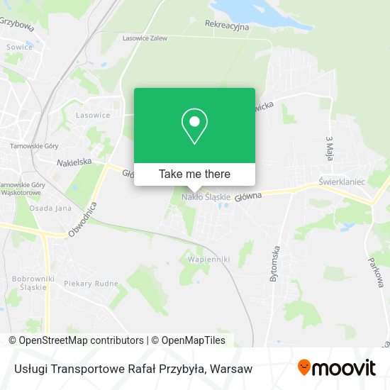 Usługi Transportowe Rafał Przybyła map