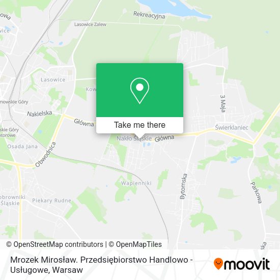 Mrozek Mirosław. Przedsiębiorstwo Handlowo - Usługowe map