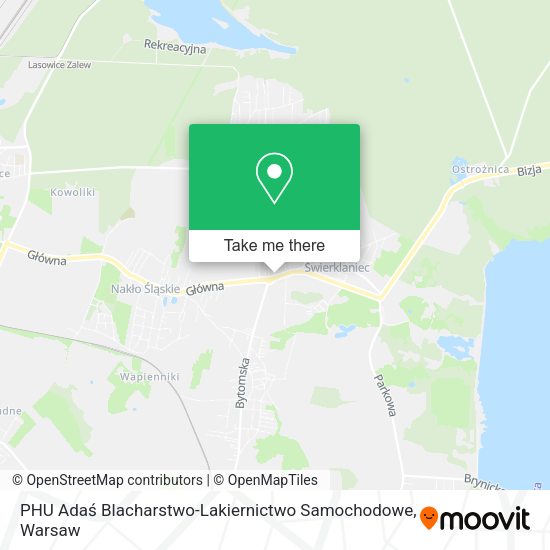 PHU Adaś Blacharstwo-Lakiernictwo Samochodowe map