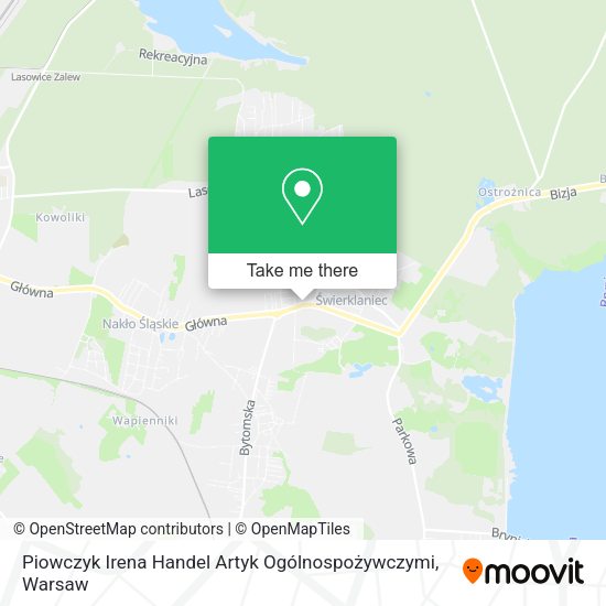 Piowczyk Irena Handel Artyk Ogólnospożywczymi map