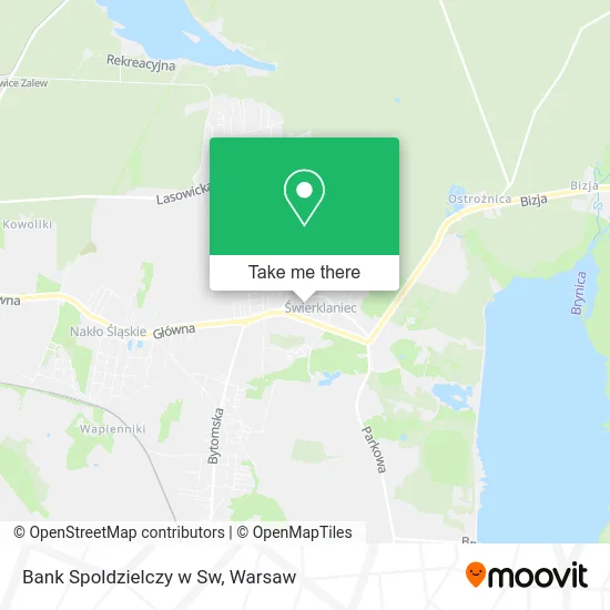Карта Bank Spoldzielczy w Sw
