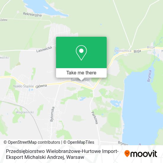 Przedsiębiorstwo Wielobranżowe-Hurtowe Import-Eksport Michalski Andrzej map