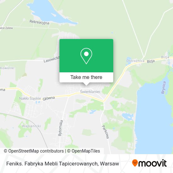 Feniks. Fabryka Mebli Tapicerowanych map