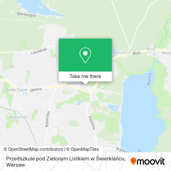 Przedszkole pod Zielonym Listkiem w Świerklańcu map