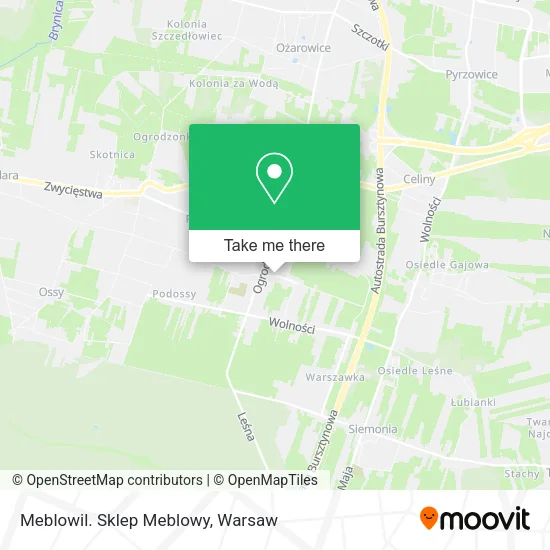 Карта Meblowil. Sklep Meblowy