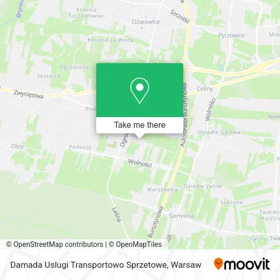 Карта Damada Uslugi Transportowo Sprzetowe