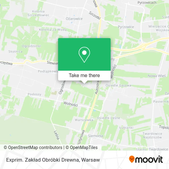 Карта Exprim. Zakład Obróbki Drewna