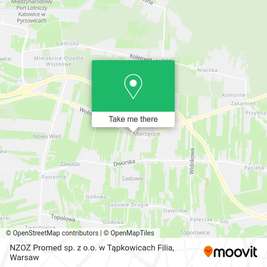 Карта NZOZ Promed sp. z o.o. w Tąpkowicach Filia