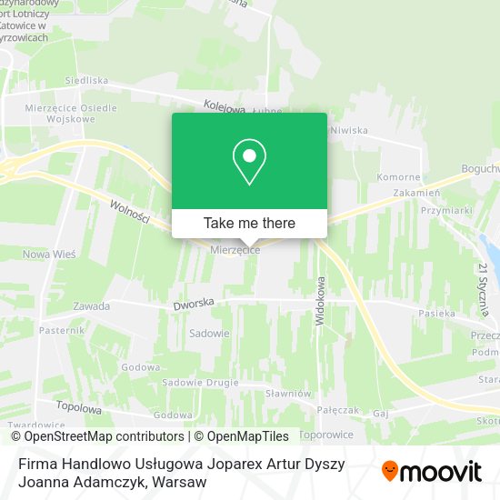 Firma Handlowo Usługowa Joparex Artur Dyszy Joanna Adamczyk map