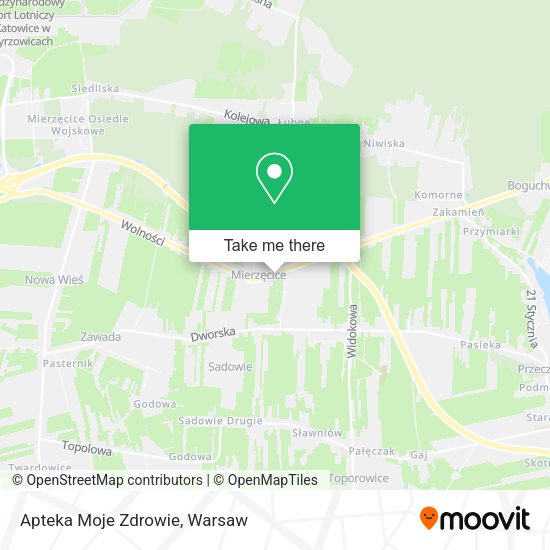 Apteka Moje Zdrowie map