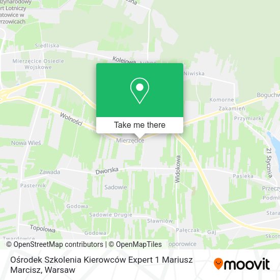 Ośrodek Szkolenia Kierowców Expert 1 Mariusz Marcisz map