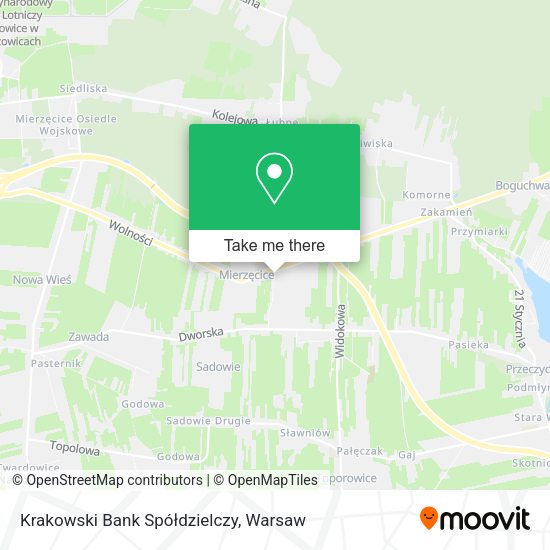 Krakowski Bank Spółdzielczy map