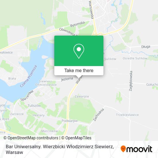 Bar Uniwersalny. Wierzbicki Włodzimierz Siewierz map