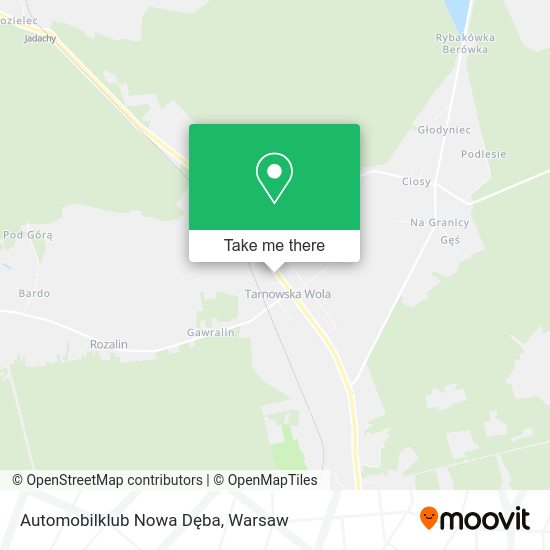 Automobilklub Nowa Dęba map