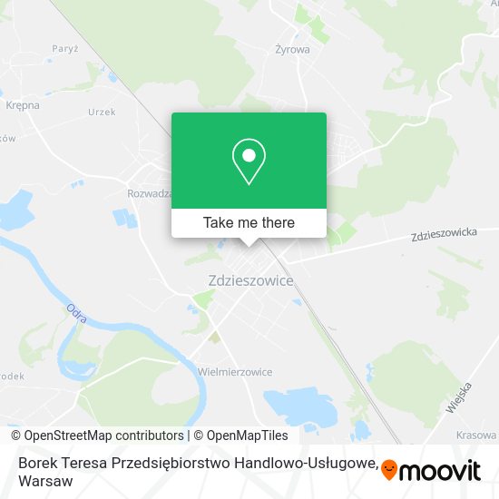 Borek Teresa Przedsiębiorstwo Handlowo-Usługowe map