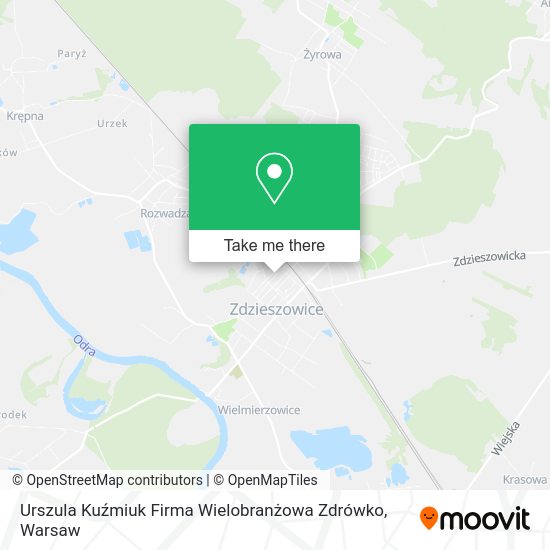 Urszula Kuźmiuk Firma Wielobranżowa Zdrówko map