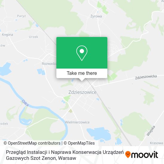 Przegląd Instalacji i Naprawa Konserwacja Urządzeń Gazowych Szot Zenon map