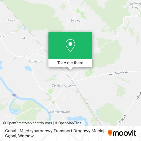 Карта Gebal - Międzynarodowy Transport Drogowy Maciej Gębal