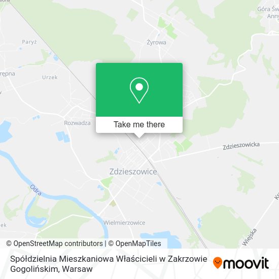 Spółdzielnia Mieszkaniowa Właścicieli w Zakrzowie Gogolińskim map