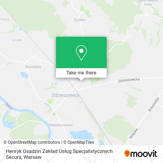 Henryk Osadzin Zakład Usług Specjalistycznych Secura map