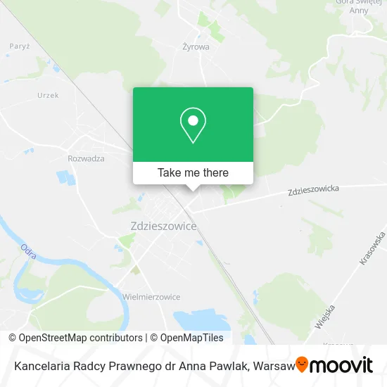 Карта Kancelaria Radcy Prawnego dr Anna Pawlak