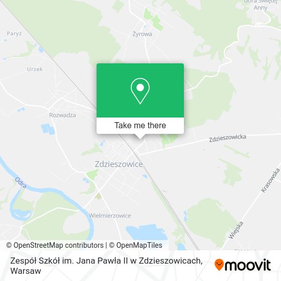 Zespół Szkół im. Jana Pawła II w Zdzieszowicach map