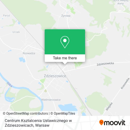 Centrum Ksztalcenia Ustawicznego w Zdzieszowicach map