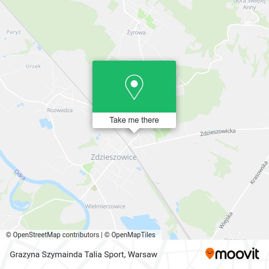 Grazyna Szymainda Talia Sport map