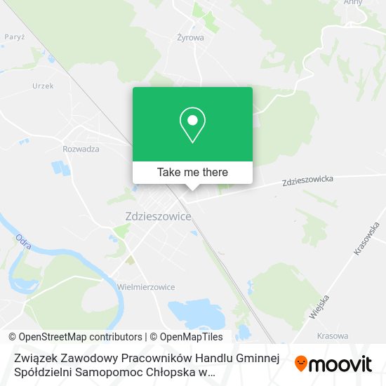 Związek Zawodowy Pracowników Handlu Gminnej Spółdzielni Samopomoc Chłopska w Zdzieszowicach map