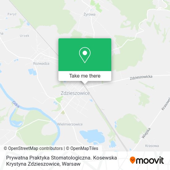 Prywatna Praktyka Stomatologiczna. Kosewska Krystyna Zdzieszowice map