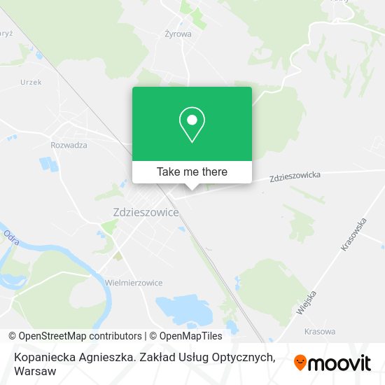 Kopaniecka Agnieszka. Zakład Usług Optycznych map