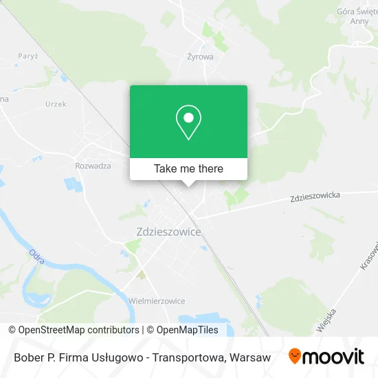 Карта Bober P. Firma Usługowo - Transportowa