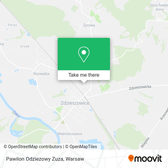 Pawilon Odziezowy Zuza map