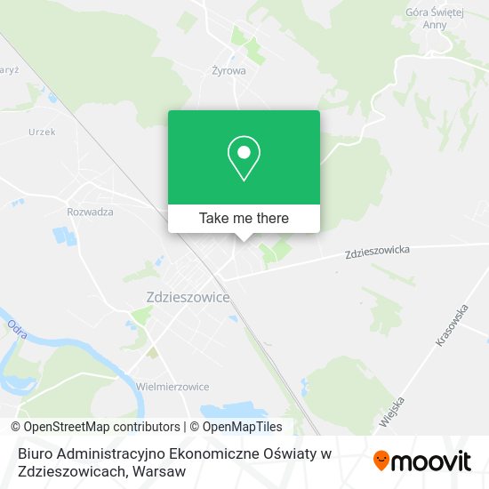 Biuro Administracyjno Ekonomiczne Oświaty w Zdzieszowicach map