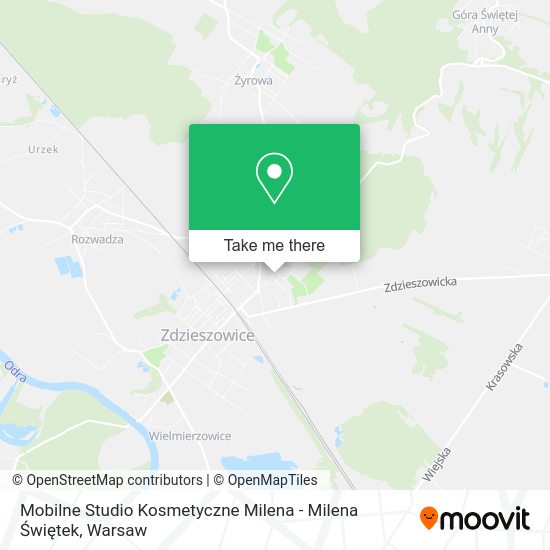 Mobilne Studio Kosmetyczne Milena - Milena Świętek map