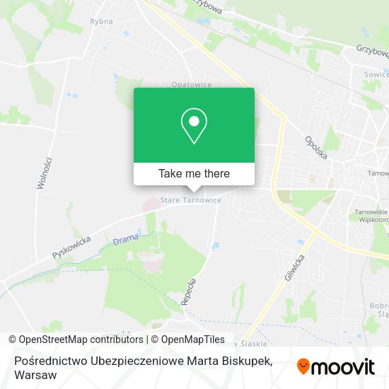 Pośrednictwo Ubezpieczeniowe Marta Biskupek map