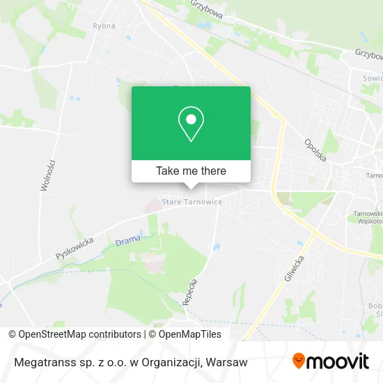 Карта Megatranss sp. z o.o. w Organizacji