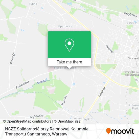 NSZZ Solidarność przy Rejonowej Kolumnie Transportu Sanitarnego map