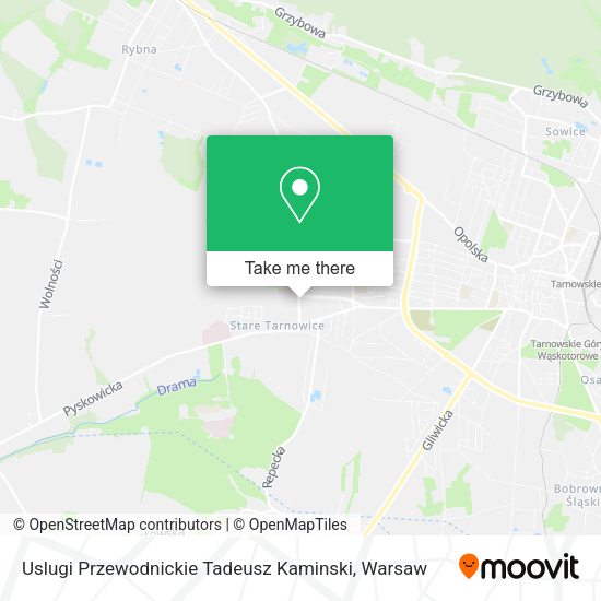 Uslugi Przewodnickie Tadeusz Kaminski map