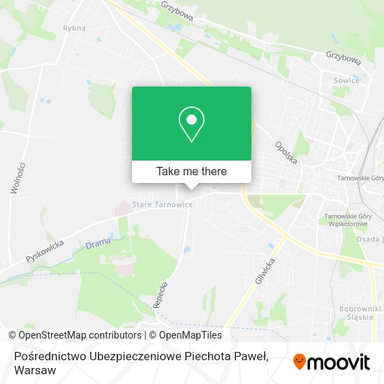 Pośrednictwo Ubezpieczeniowe Piechota Paweł map