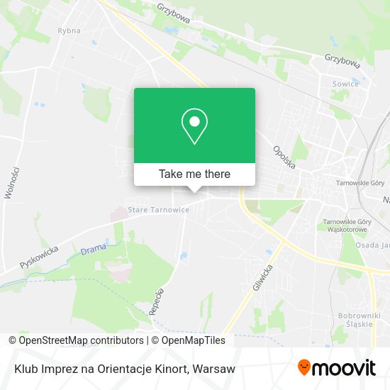 Klub Imprez na Orientacje Kinort map