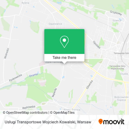 Usługi Transportowe Wojciech Kowalski map