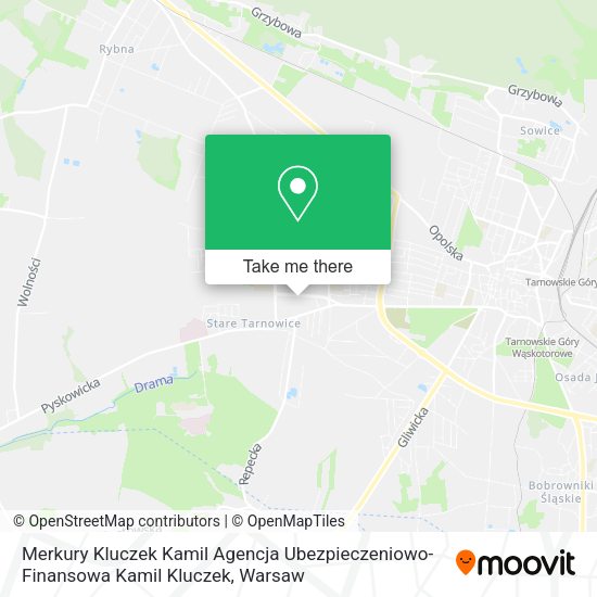 Merkury Kluczek Kamil Agencja Ubezpieczeniowo-Finansowa Kamil Kluczek map