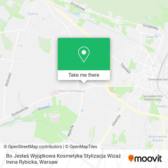 Bo Jesteś Wyjątkowa Kosmetyka Stylizacja Wizaż Irena Rybicka map