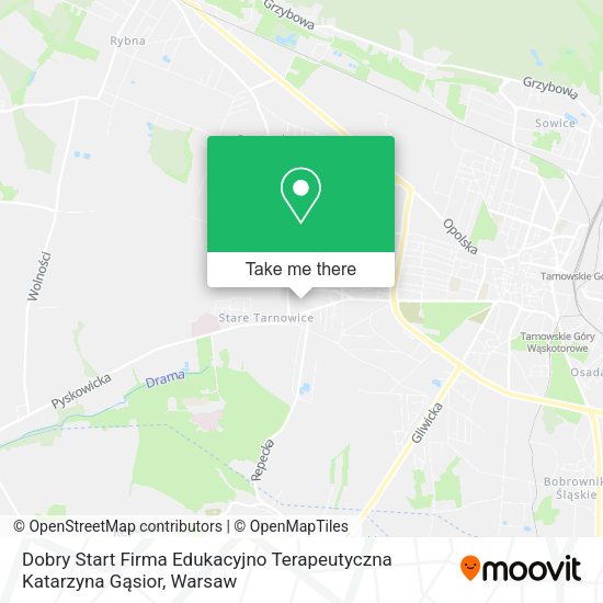 Dobry Start Firma Edukacyjno Terapeutyczna Katarzyna Gąsior map