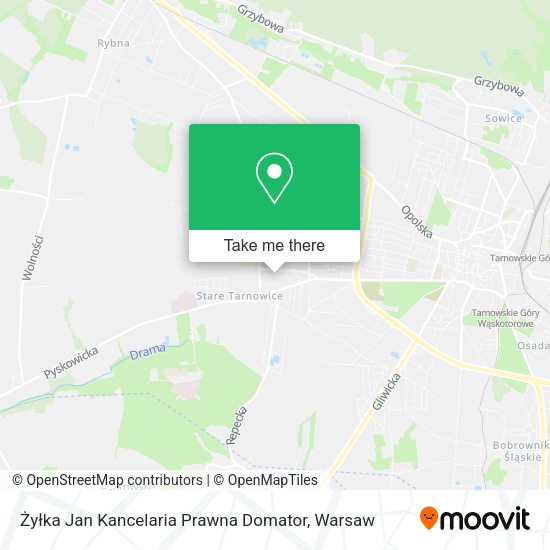 Żyłka Jan Kancelaria Prawna Domator map