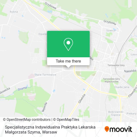 Specjalistyczna Indywidualna Praktyka Lekarska Małgorzata Szyma map