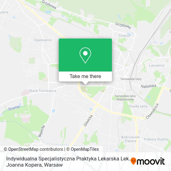 Indywidualna Specjalistyczna Praktyka Lekarska Lek. Joanna Kopera map