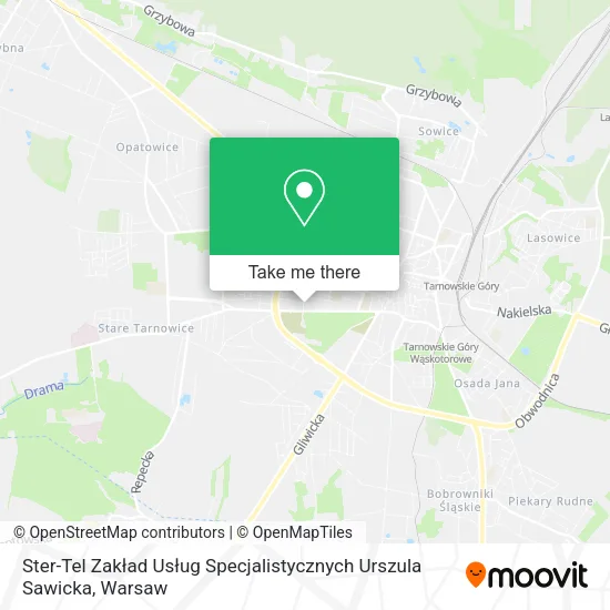 Карта Ster-Tel Zakład Usług Specjalistycznych Urszula Sawicka