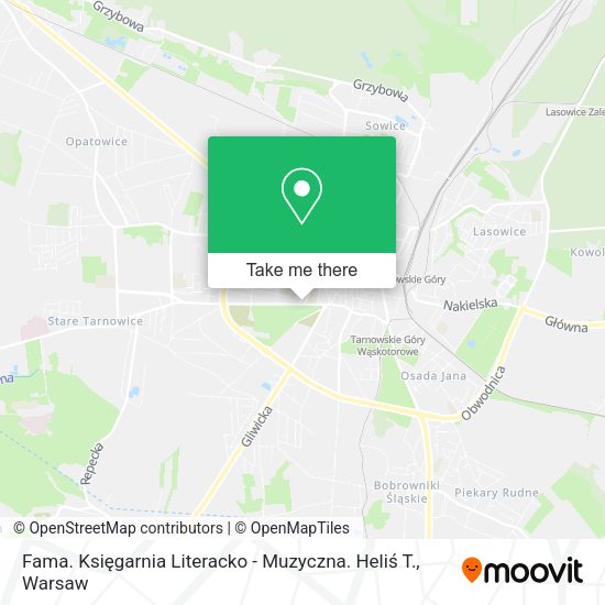 Fama. Księgarnia Literacko - Muzyczna. Heliś T. map